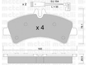 METELLI 22-0674-0K stabdžių trinkelių rinkinys, diskinis stabdys 
 Techninės priežiūros dalys -> Papildomas remontas