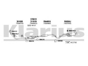 KLARIUS 720202U išmetimo sistema