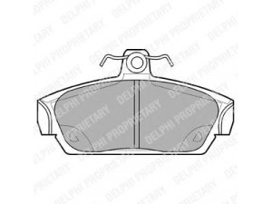 DELPHI LP653 stabdžių trinkelių rinkinys, diskinis stabdys 
 Techninės priežiūros dalys -> Papildomas remontas
GBP90318, 1 001 114, GBP90318, GBP90320
