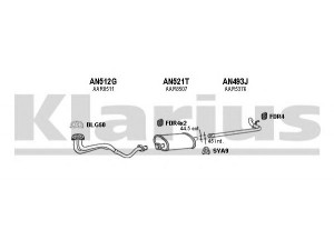 KLARIUS 160401U išmetimo sistema