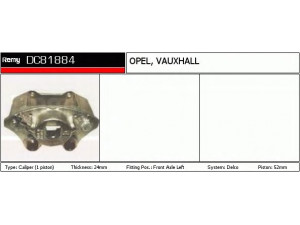 DELCO REMY DC81884 stabdžių apkaba 
 Dviratė transporto priemonės -> Stabdžių sistema -> Stabdžių apkaba / priedai
542225, 03487991, 3487991