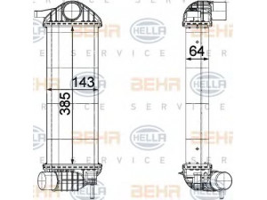 HELLA 8ML 376 755-551 tarpinis suslėgto oro aušintuvas, kompresorius 
 Variklis -> Oro tiekimas -> Įkrovos agregatas (turbo/superįkrova) -> Tarpinis suslėgto oro aušintuvas
82 00 427 469