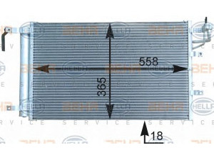HELLA 8FC 351 303-091 kondensatorius, oro kondicionierius 
 Oro kondicionavimas -> Kondensatorius
976062F001