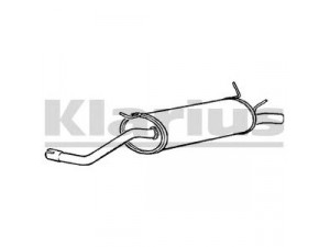 KLARIUS RN643G galinis duslintuvas 
 Išmetimo sistema -> Duslintuvas
7700412252, 7700425712, 7700426199