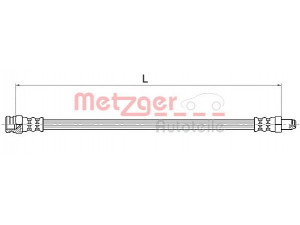METZGER 4111154 stabdžių žarnelė 
 Stabdžių sistema -> Stabdžių žarnelės
4816.31, 4816.35, ZF07570316, 5950690