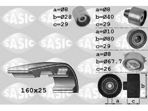 SASIC 1756068 paskirstymo diržo komplektas 
 Techninės priežiūros dalys -> Papildomas remontas
03L198119C, 03L198119D, 03L198119C