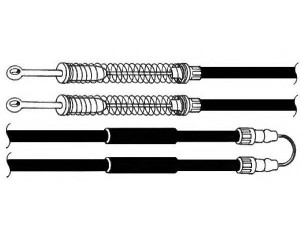 CEF FA02101 trosas, stovėjimo stabdys 
 Stabdžių sistema -> Valdymo svirtys/trosai
5972833, 7573814, 5972833, 7573814