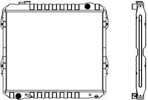 SAKURA  Automotive 1461-0244 radiatorius, variklio aušinimas