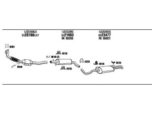 WALKER VW20718 išmetimo sistema 
 Išmetimo sistema -> Išmetimo sistema, visa