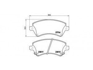 BREMBO P 83 064 stabdžių trinkelių rinkinys, diskinis stabdys 
 Techninės priežiūros dalys -> Papildomas remontas
0446502061, 0446502130
