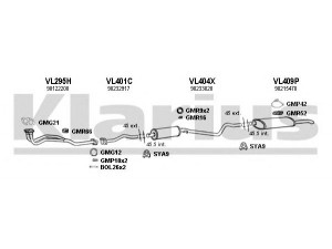 KLARIUS 390259U išmetimo sistema 
 Išmetimo sistema -> Išmetimo sistema, visa