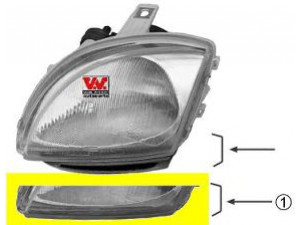 VAN WEZEL 1601966M priekinis žibintas 
 Kėbulas -> Priekinis žibintas/dalys -> Priekinis žibintas/įterp.
0046514923, 0060795864, 46514923