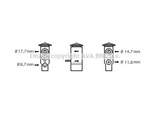 AVA QUALITY COOLING MS1111 išsiplėtimo vožtuvas, oro kondicionavimas 
 Oro kondicionavimas -> Vožtuvai
1688300084, 1688300284, 0751.0284