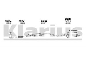 KLARIUS 391527E išmetimo sistema