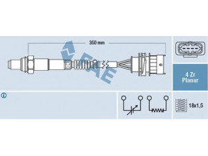 FAE 77498 lambda jutiklis 
 Variklis -> Variklio elektra
0855251, 55568668