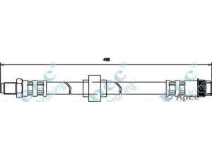 APEC braking HOS3667 stabdžių žarnelė 
 Stabdžių sistema -> Stabdžių žarnelės
8200058609