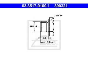 ATE 03.3517-0100.1 srieginis dangtelis
90 810 523 154, 200 611 817