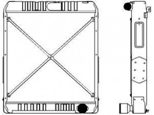 SAKURA  Automotive 1341-0408 radiatorius, variklio aušinimas