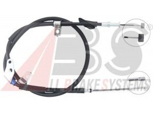 A.B.S. K17582 trosas, stovėjimo stabdys 
 Stabdžių sistema -> Valdymo svirtys/trosai
26051FE010