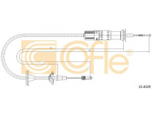 COFLE 15.4329 sankabos trosas 
 Dviratė transporto priemonės -> Kabeliai ir tachometro velenaai -> Sankabos trosas
6K2721335H