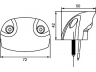 HELLA 2KA 357 013-001 Valstybinio numerio apšvietimas