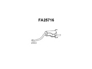 VENEPORTE FA25716 galinis duslintuvas 
 Išmetimo sistema -> Duslintuvas
55187182, 55187486, 55188158, 55189666