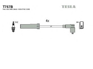 TESLA T767B uždegimo laido komplektas 
 Kibirkšties / kaitinamasis uždegimas -> Uždegimo laidai/jungtys
7700107662, 7700847109