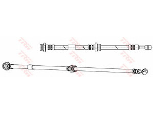 TRW PHD968 stabdžių žarnelė 
 Stabdžių sistema -> Stabdžių žarnelės
46210AV01A, 46210AV715