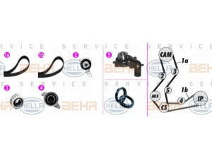 HELLA 8MP 376 819-801 vandens siurblio ir paskirstymo diržo komplektas
1 005 822, 1 005 824, 1 005 828