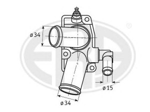 ERA 350298 termostatas, aušinimo skystis 
 Aušinimo sistema -> Termostatas/tarpiklis -> Thermostat
13 38 087, 90 529 846
