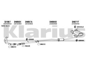 KLARIUS 270450U išmetimo sistema 
 Išmetimo sistema -> Išmetimo sistema, visa