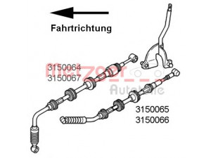 METZGER 3150064 trosas, neautomatinė transmisija 
 Transmisija -> Neautomatinė pavarų dėžė -> Transmisijos valdymas
2444.V3, 1329696080, 2444.V3