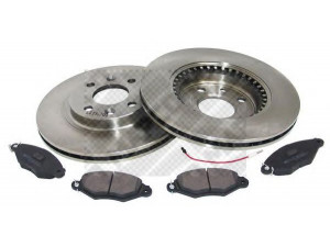 MAPCO 47156 stabdžių rinkinys, diskiniai stabdžiai 
 Stabdžių sistema -> Diskinis stabdys -> Stabdžių remonto rinkinys