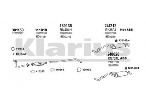 KLARIUS 720964E išmetimo sistema 
 Išmetimo sistema -> Išmetimo sistema, visa