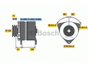 BOSCH 9 120 456 044 kintamosios srovės generatorius
009 154 72 02, 476 150 80 50, A 009 154 72 02