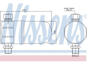 NISSENS 95324 džiovintuvas, oro kondicionierius 
 Oro kondicionavimas -> Džiovintuvas
4B0.820.192, 4B0.820.193, 4B3.820.193