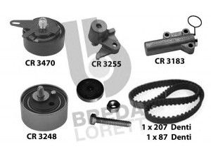 BREDA  LORETT KCD0157 paskirstymo diržo komplektas 
 Techninės priežiūros dalys -> Papildomas remontas
059198119A, 059198119B, 059198119A