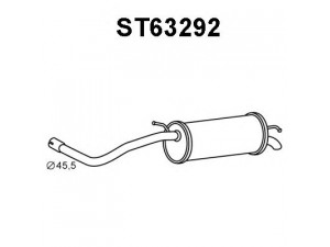 VENEPORTE ST63292 galinis duslintuvas 
 Išmetimo sistema -> Duslintuvas
6Q6253609, 6Q6253609AC, 6Q6253609AQ