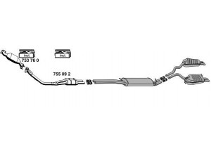 ERNST 010450 išmetimo sistema 
 Išmetimo sistema -> Išmetimo sistema, visa