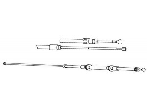 CEF RT02272 trosas, stovėjimo stabdys 
 Stabdžių sistema -> Valdymo svirtys/trosai
8200577789