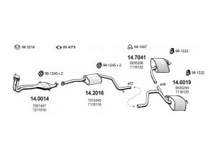 ASSO ART0922 išmetimo sistema 
 Išmetimo sistema -> Išmetimo sistema, visa