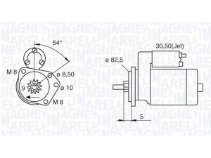 MAGNETI MARELLI 063521120440 starteris 
 Elektros įranga -> Starterio sistema -> Starteris
036911023QX, 085911023J