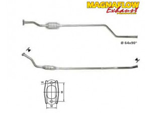 MAGNAFLOW 70904D katalizatoriaus keitiklis 
 Išmetimo sistema -> Katalizatoriaus keitiklis
1705SR