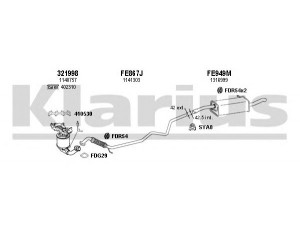 KLARIUS 361669U išmetimo sistema 
 Išmetimo sistema -> Išmetimo sistema, visa