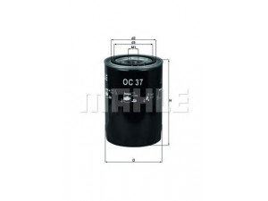KNECHT OC 37 alyvos filtras 
 Techninės priežiūros dalys -> Techninės priežiūros intervalai
41150068A, 440054069, 3618544, 133755