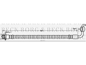 BORG & BECK BBH7827 stabdžių žarnelė 
 Stabdžių sistema -> Stabdžių žarnelės
4650B160