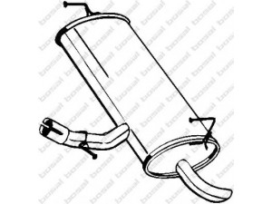 BOSAL 145-285 galinis duslintuvas 
 Išmetimo sistema -> Duslintuvas
20100-JD700, 20100-JD71A, 20100-JD71B