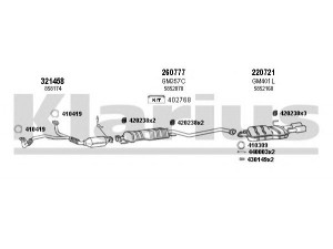 KLARIUS 391177E išmetimo sistema 
 Išmetimo sistema -> Išmetimo sistema, visa