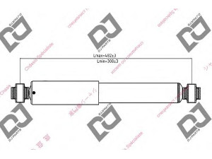 DJ PARTS DS1254GT amortizatorius 
 Pakaba -> Amortizatorius
553003E020, 553003E060