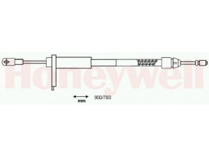 BENDIX 433084B trosas, stovėjimo stabdys 
 Stabdžių sistema -> Valdymo svirtys/trosai
2034200385